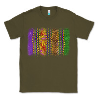 Army Green mardi gras brushstroke Classic Tee - OliviaCreatesArt