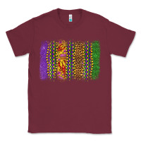 Burgundy mardi gras brushstroke Classic Tee - OliviaCreatesArt