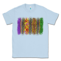 Dusty Blue mardi gras brushstroke Classic Tee - OliviaCreatesArt
