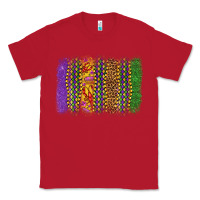 Red mardi gras brushstroke Classic Tee - OliviaCreatesArt