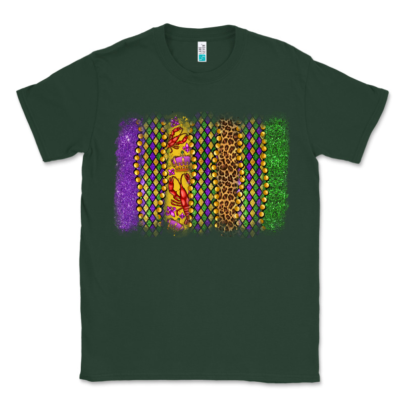 Mardi Gras Brushstroke Classic Tee by OliviaCreatesArt | Teevron