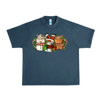 Midnight Navy Christmas coffee cups Urban Heavy Tee - FaDigitalArtStudio