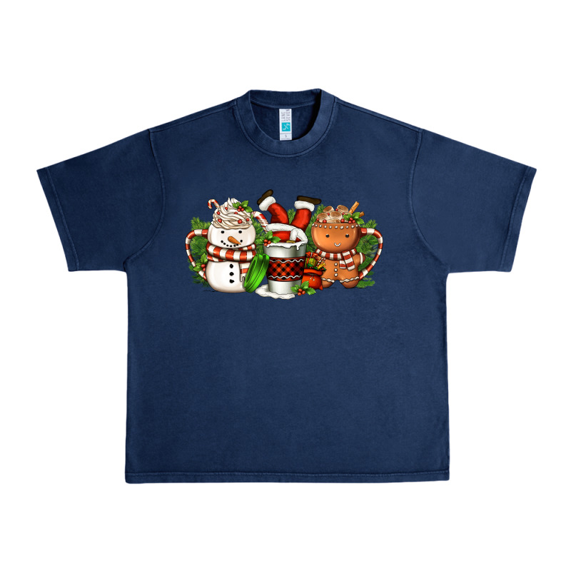 Christmas Coffee Cups Urban Heavy Tee by FaDigitalArtStudio | Teevron