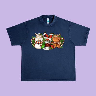 Christmas Coffee Cups Urban Heavy Tee Designed By Fadigitalartstudio