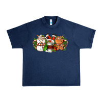 Navy Christmas coffee cups Urban Heavy Tee - FaDigitalArtStudio