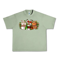 Oil Green Christmas coffee cups Urban Heavy Tee - FaDigitalArtStudio