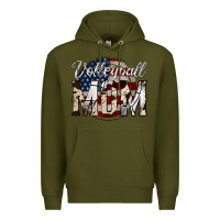 Army Green volleyball  mom 4 Premium Hoodie - Jasminsmagicworld