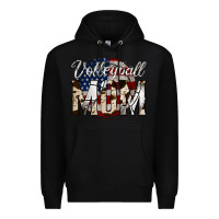 Black volleyball  mom 4 Premium Hoodie - Jasminsmagicworld