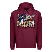 Burgundy volleyball  mom 4 Premium Hoodie - Jasminsmagicworld