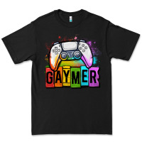 Black gaymer lgbtq gaming Premium Tee - OliviaCreatesArt