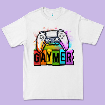 Gaymer Lgbtq Gaming Premium Tee Designed By Oliviacreatesart