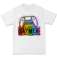 White gaymer lgbtq gaming Premium Tee - OliviaCreatesArt