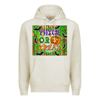 Oatmeal Heather Thick or treat tumbler Premium Hoodie - Artiststas