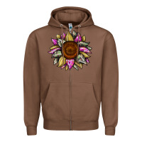 Chestnut sunflower camouflage Zipper Hoodie - JahusDesignShop