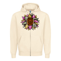 Sandshell sunflower camouflage Zipper Hoodie - JahusDesignShop
