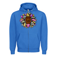 True Royal sunflower camouflage Zipper Hoodie - JahusDesignShop