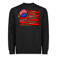 Black leopard baseball flag5 Heavyweight Sweatshirt - JahusDesignShop