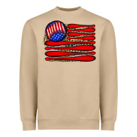 Mushroom leopard baseball flag5 Heavyweight Sweatshirt - JahusDesignShop