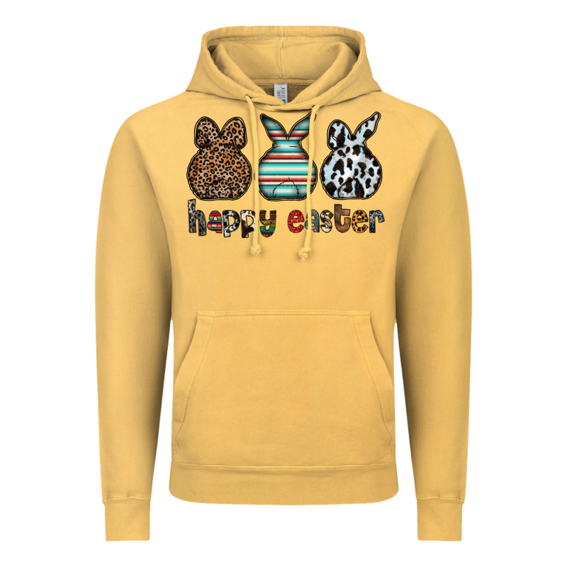 Happy Easter Vintage Hoodie by CowhideDigitalArt | Teevron