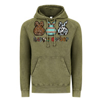 Vintage Olive Happy Easter Vintage Hoodie - CowhideDigitalArt