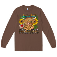 Chestnut just a little dramatic Long Sleeve Tee - CowhideDigitalArt