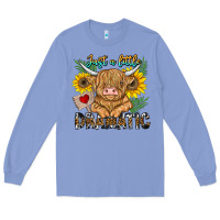 Colony Blue just a little dramatic Long Sleeve Tee - CowhideDigitalArt