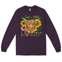 Plum just a little dramatic Long Sleeve Tee - CowhideDigitalArt
