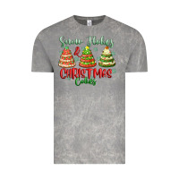 Cloud Rock snow flakes and christmas cakes Vintage Tee - FaDigitalArtStudio