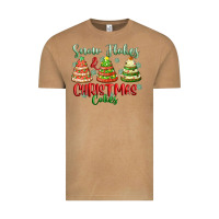 Vintage Camel snow flakes and christmas cakes Vintage Tee - FaDigitalArtStudio