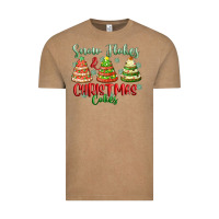 Vintage Coffee snow flakes and christmas cakes Vintage Tee - FaDigitalArtStudio