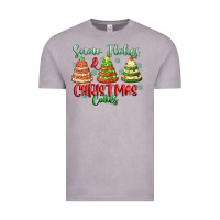 Vintage Zinc snow flakes and christmas cakes Vintage Tee - FaDigitalArtStudio