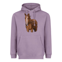 Lavender brown horse Heavyweight Hoodie - RanaPortraitStore