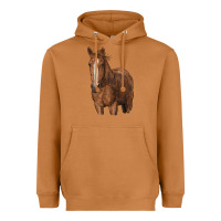 Meerkat brown horse Heavyweight Hoodie - RanaPortraitStore