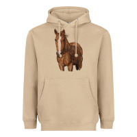 Mushroom brown horse Heavyweight Hoodie - RanaPortraitStore
