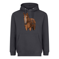 Smoke brown horse Heavyweight Hoodie - RanaPortraitStore