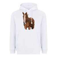White brown horse Heavyweight Hoodie - RanaPortraitStore