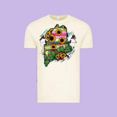 Maine Vintage Tee Designed By Ranaportraitstore