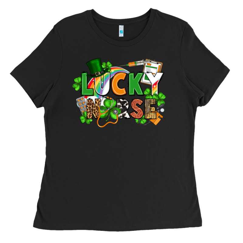 Lucky Nurse St. Patrick's Day Ladies Tee by FaDigitalArtStudio | Teevron