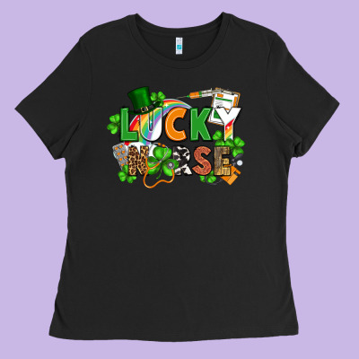 Lucky Nurse St. Patrick's Day Ladies Tee Designed By Fadigitalartstudio