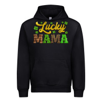 Black lucky mama st patricks day Urban Hoodie - Jasminsmagicworld