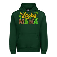 Forest Green lucky mama st patricks day Urban Hoodie - Jasminsmagicworld