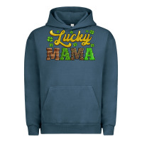 Pigment Midnight Navy lucky mama st patricks day Urban Hoodie - Jasminsmagicworld