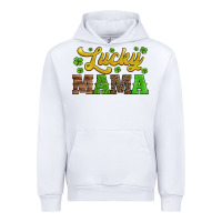 White lucky mama st patricks day Urban Hoodie - Jasminsmagicworld