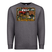 Charcoal Heather Merry Christmas Tractor Premium Sweatshirt - RanaPortraitStore