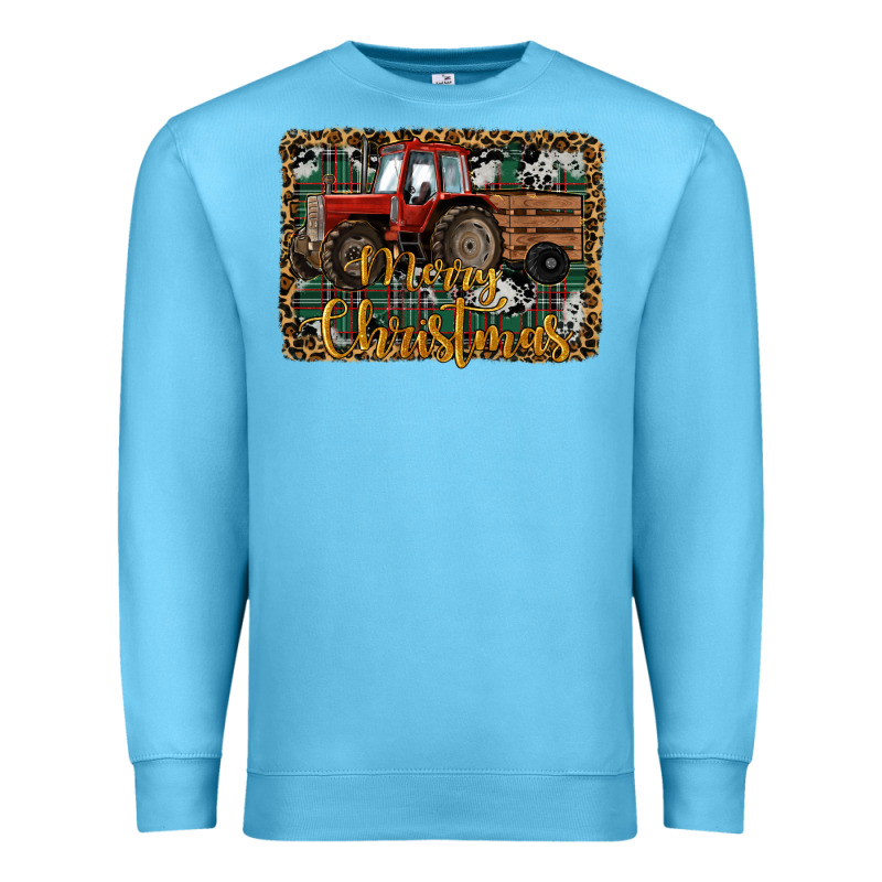 Merry Christmas Tractor Premium Sweatshirt by RanaPortraitStore | Teevron