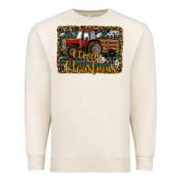 Sandshell Merry Christmas Tractor Premium Sweatshirt - RanaPortraitStore