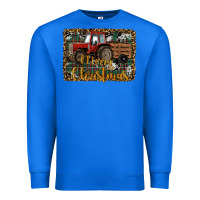 True Royal Merry Christmas Tractor Premium Sweatshirt - RanaPortraitStore