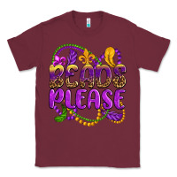 Burgundy beads please mardi gras Classic Tee - OliviaCreatesArt