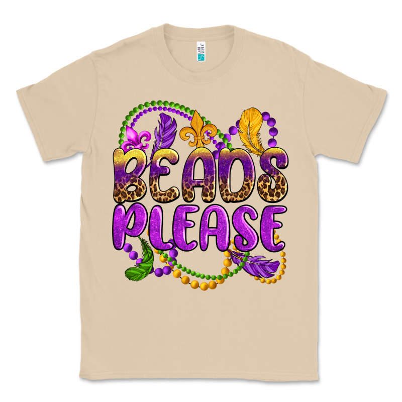 Beads Please Mardi Gras Classic Tee by OliviaCreatesArt | Teevron