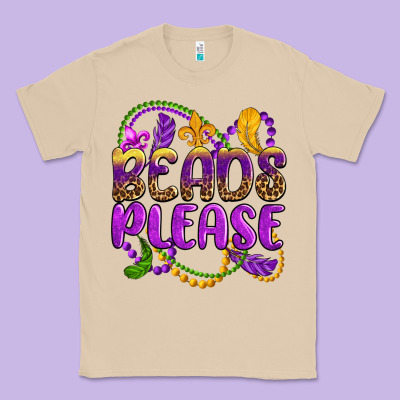 Beads Please Mardi Gras Classic Tee Designed By Oliviacreatesart